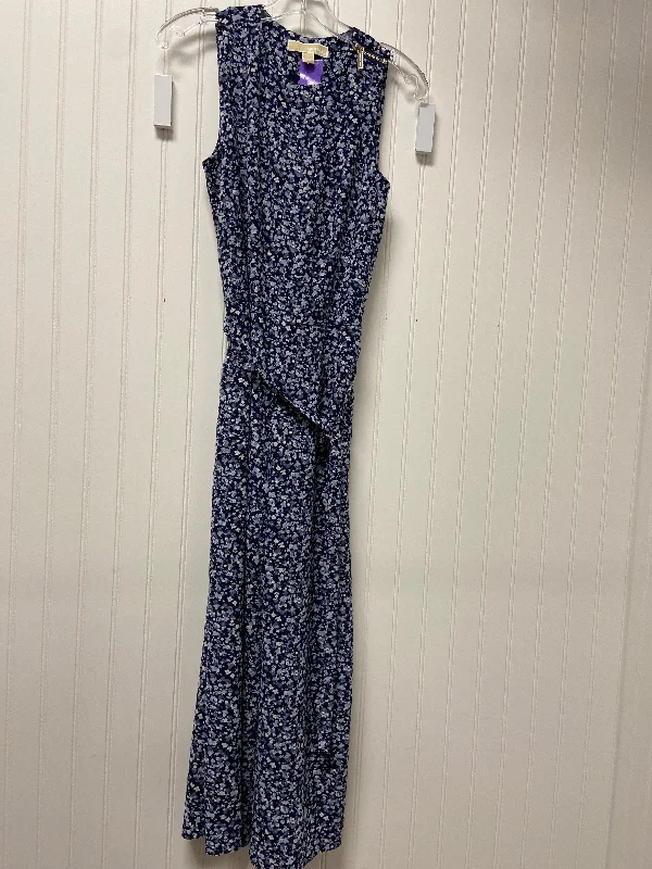 Blue & White Jumpsuit Michael By Michael Kors, Size Xs