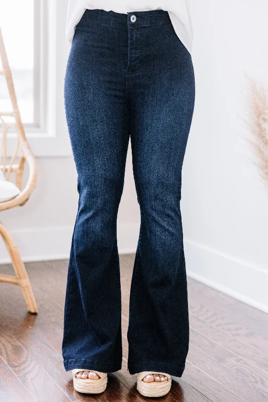 Break It Down Petite Dark Wash Flare Jeans