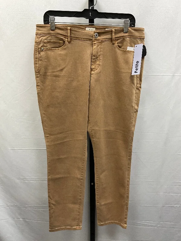 Brown Jeans Straight J. Jill, Size 12petite