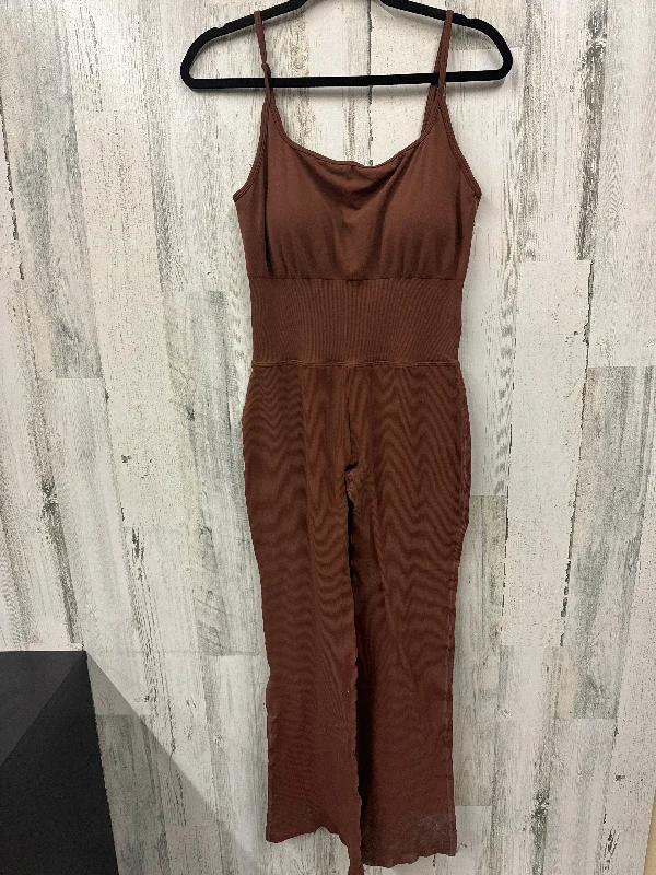 Brown Jumpsuit Clothes Mentor, Size L