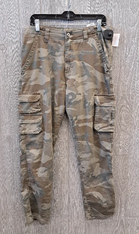 Camouflage Print Pants Cargo & Utility Wrangler, Size 14