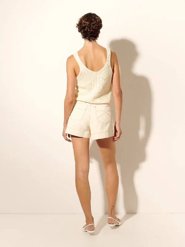 Celene Denim Short - Cream