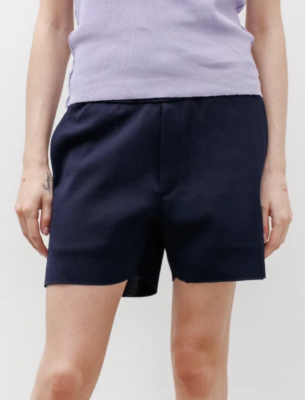 High Twist Milan Knit Shorts Navy