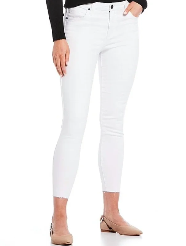 Connie High Rise Ankle Skinny Jean In White