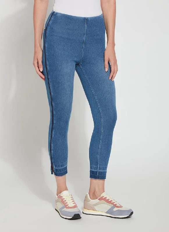 Cropped Gradient Hem Denim