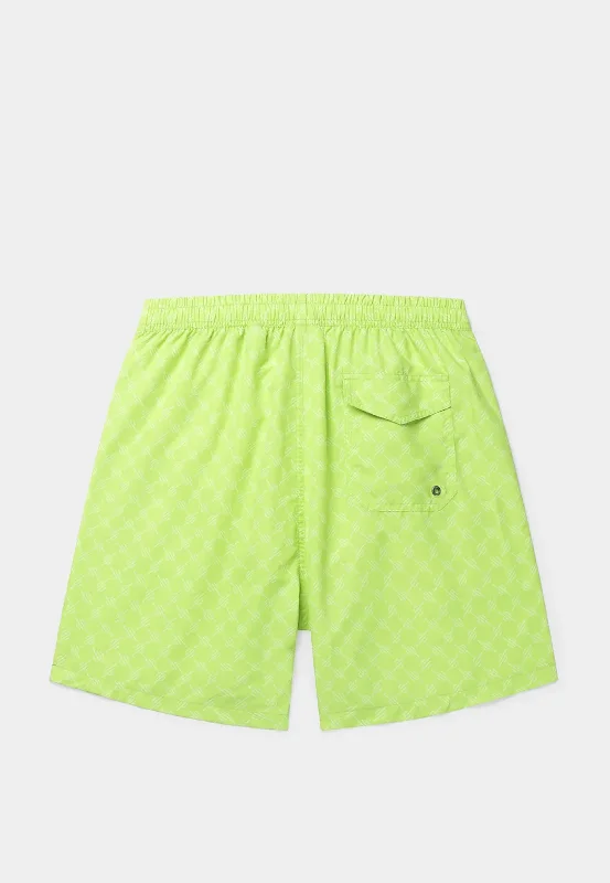 Daily Paper Kato Monogram Swimshorts Daiquiri Green