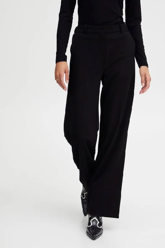 DANTA WIDE LEG PANTS BLACK