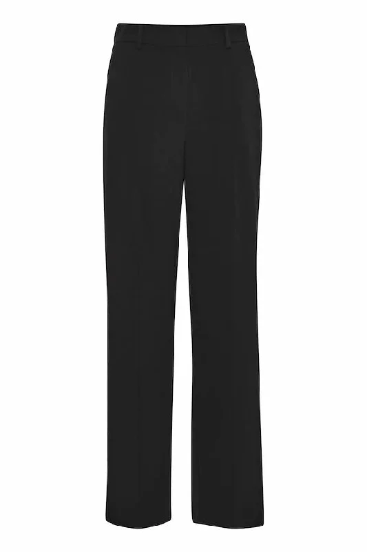 DANTA WIDE LEG PANTS BLACK