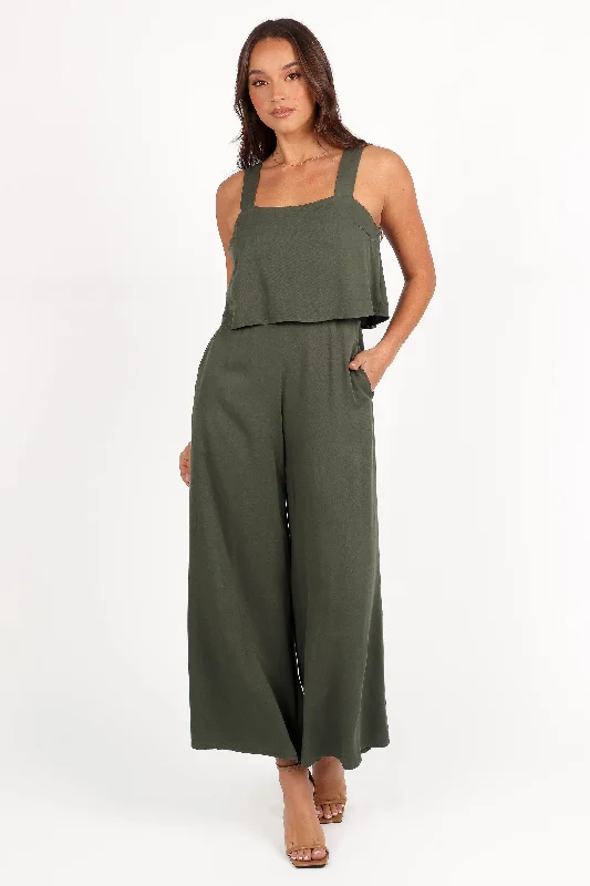 Delia Jumpsuit - Khaki