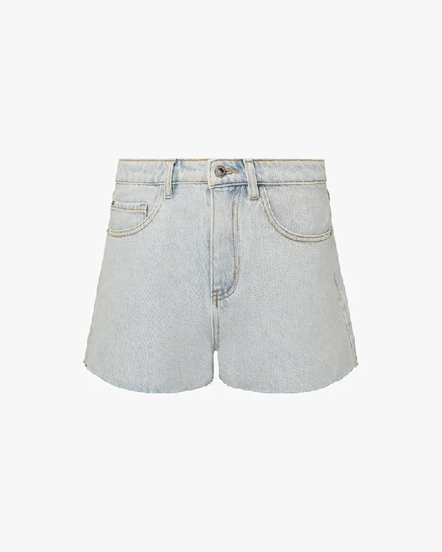 Denim High Rise Short