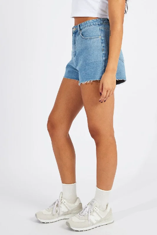 Denim Relaxed Denim Shorts