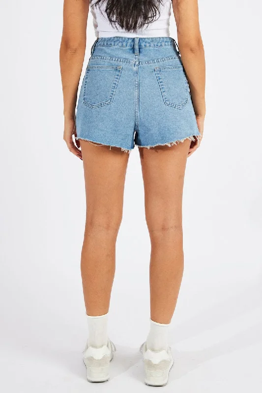 Denim Relaxed Denim Shorts