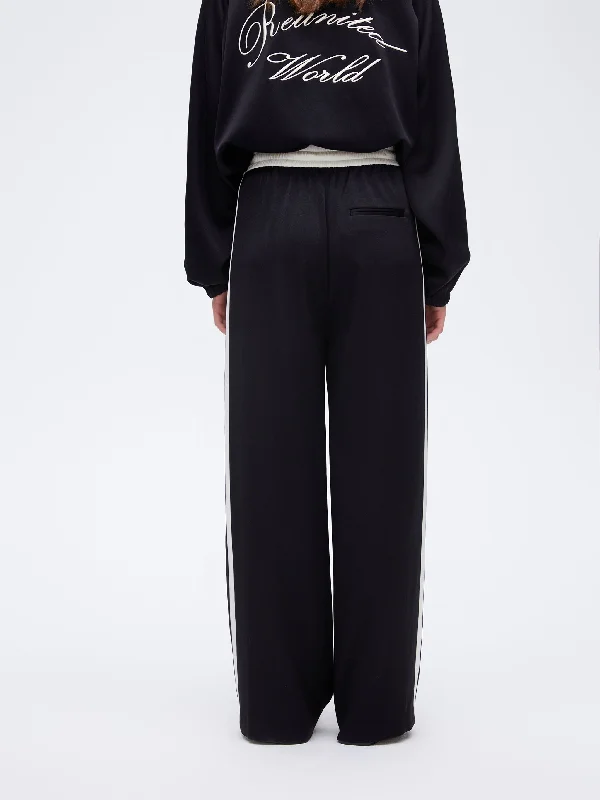 Draped Acetate Track Pants