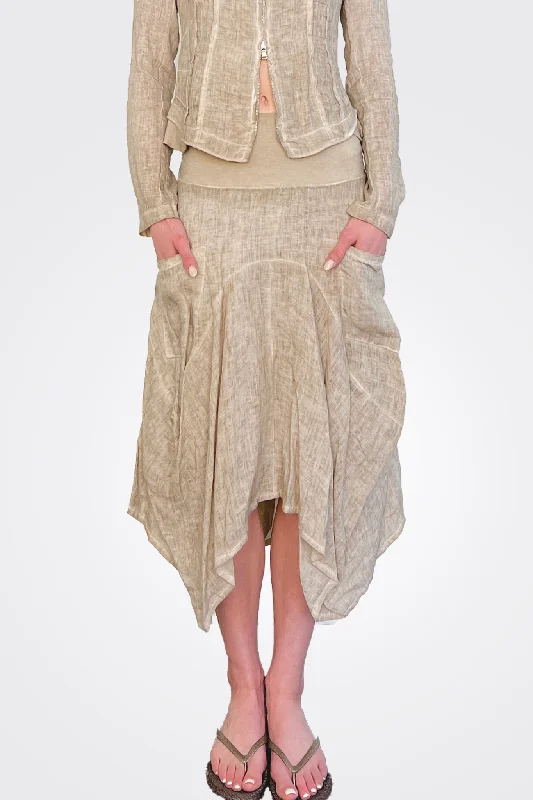 Drop Pocket Skirt - Bamboo