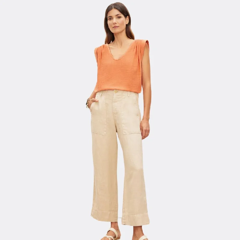 Dru Linen Pants (Bisque)