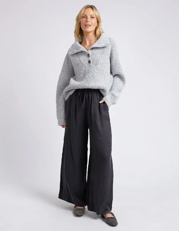 Elm Callie Wide Leg Pant Black