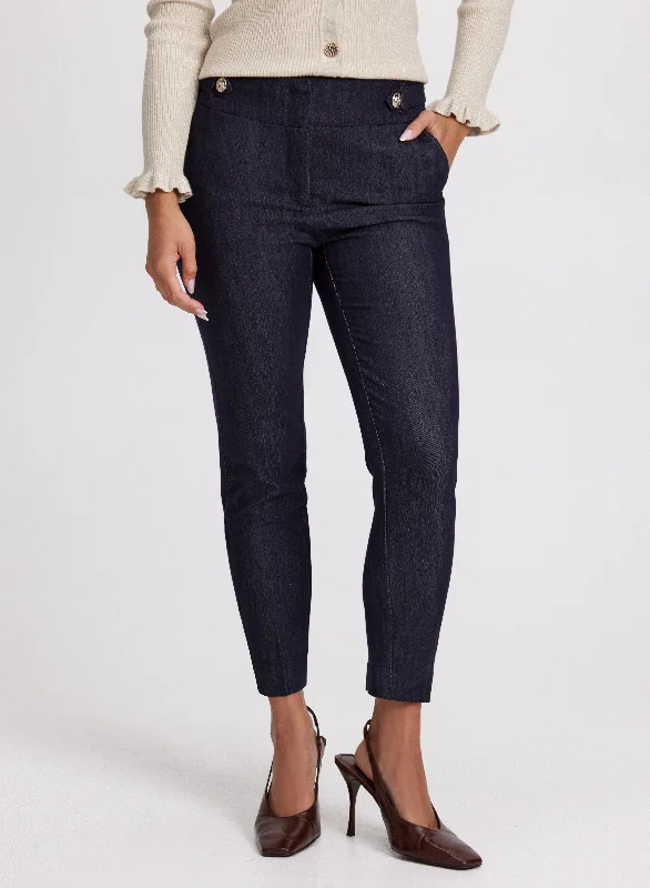 Emma Fit Button Detail Jeans