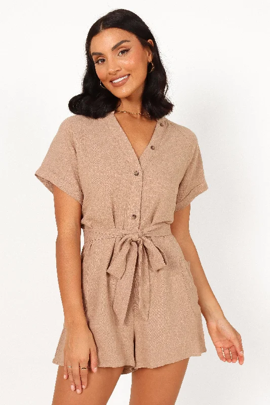 Esra Romper - Mocha