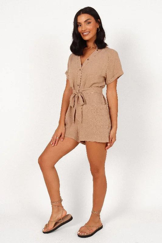 Esra Romper - Mocha