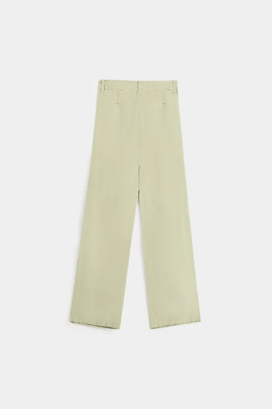 Straight Linen Pants