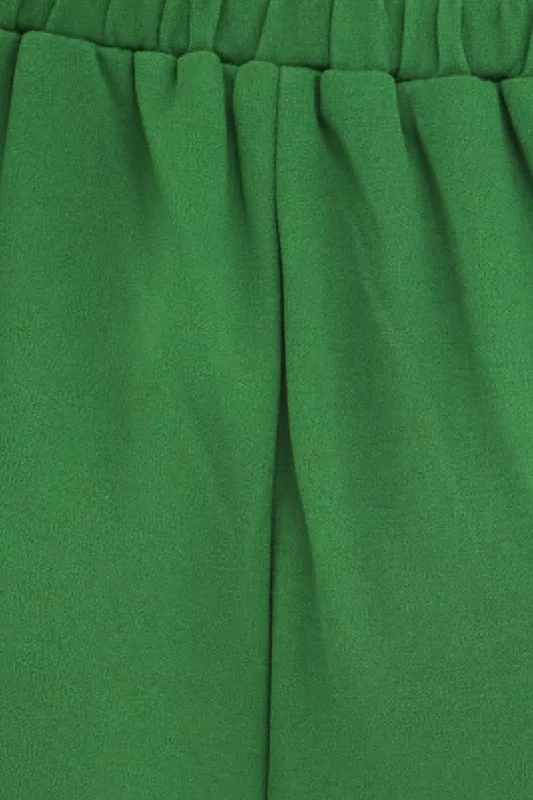 Green High Waist Pants