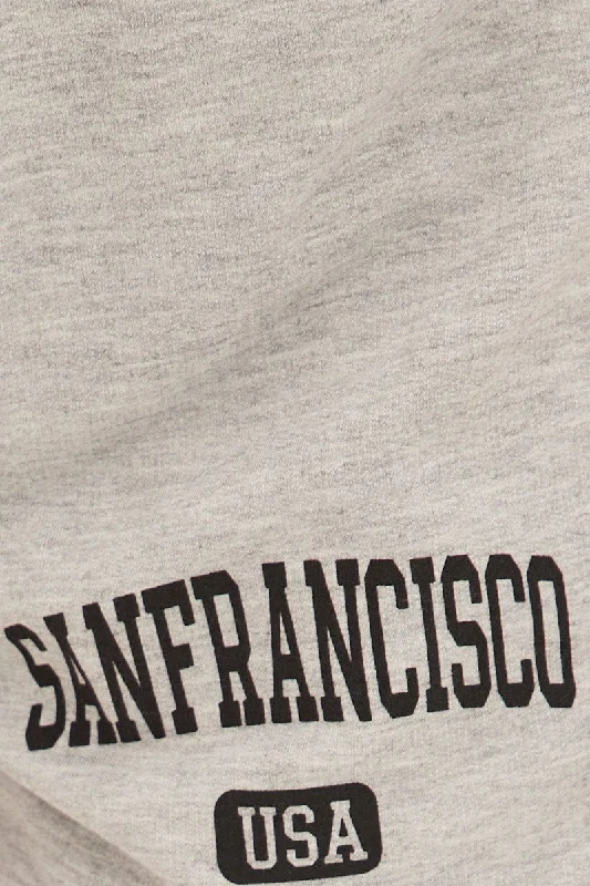 Grey San Francisco Graphic Track Shorts