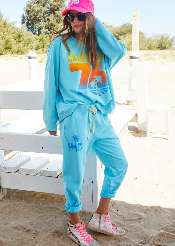 Hammill + Co Cali Track Pant Aqua