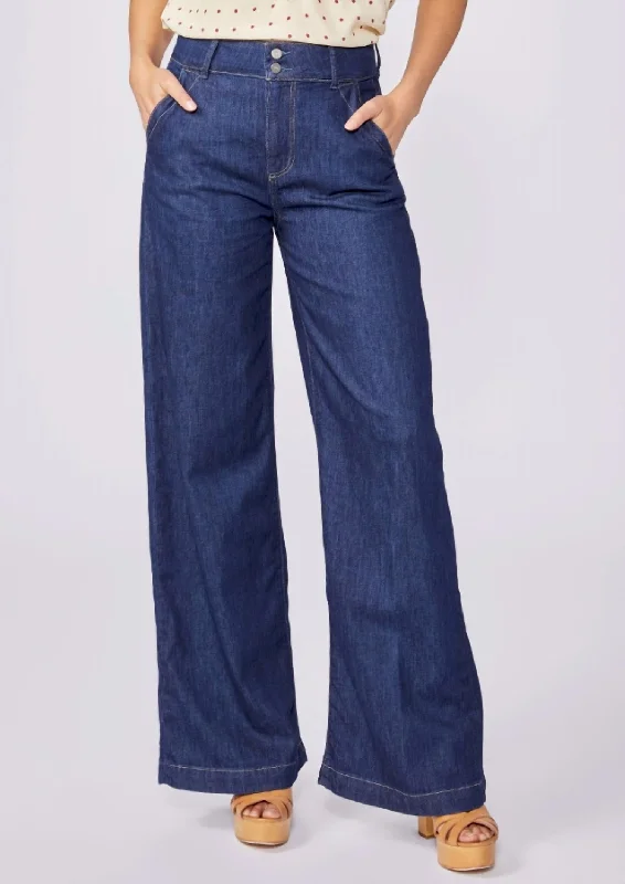 Harper High-Rise Super Wide Leg Denim Jean In Baltimore