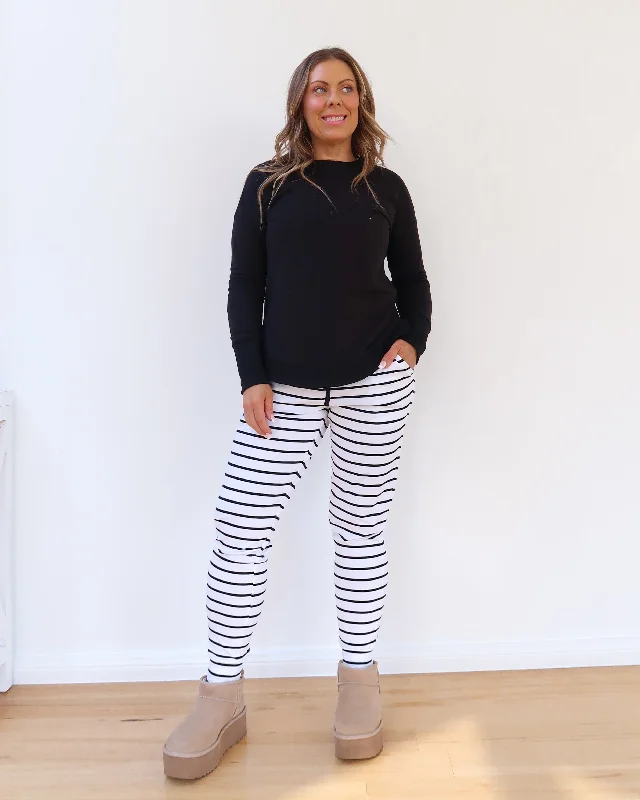 Heidi Pants - White and Black