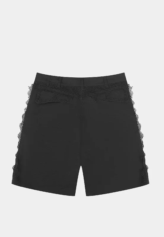 Heliot Emil Spherical Cargo Shorts Black