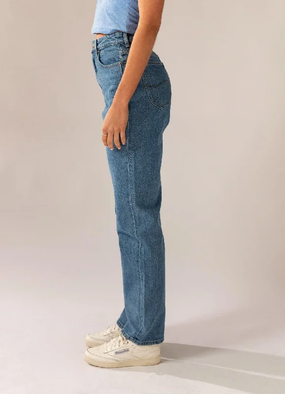 High Straight Jean - 80 Studio Blue