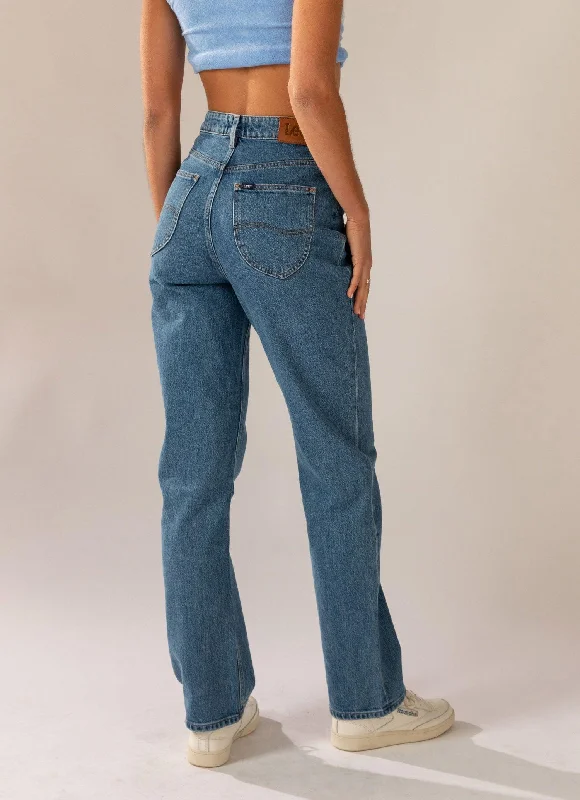 High Straight Jean - 80 Studio Blue