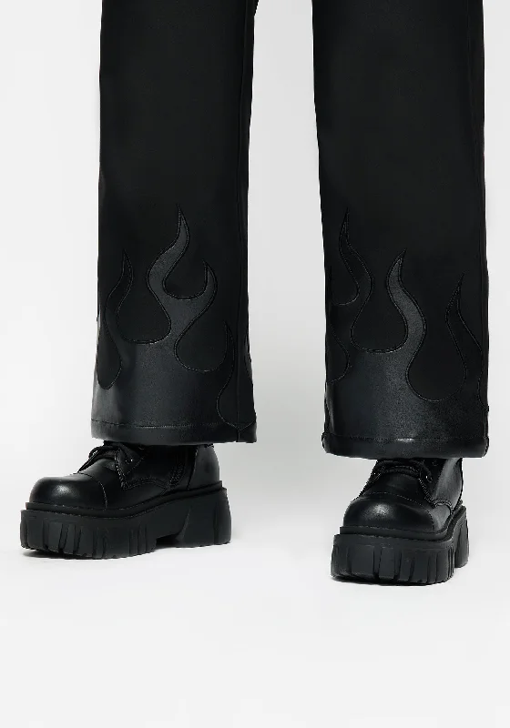 Ignite Faux Leather Tailored Trousers