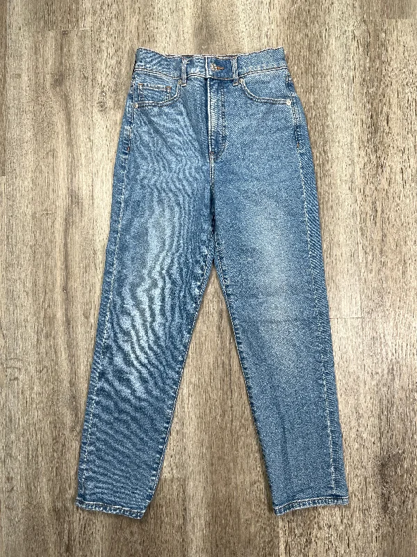 Jeans Boyfriend By Express In Blue Denim, Size: 0