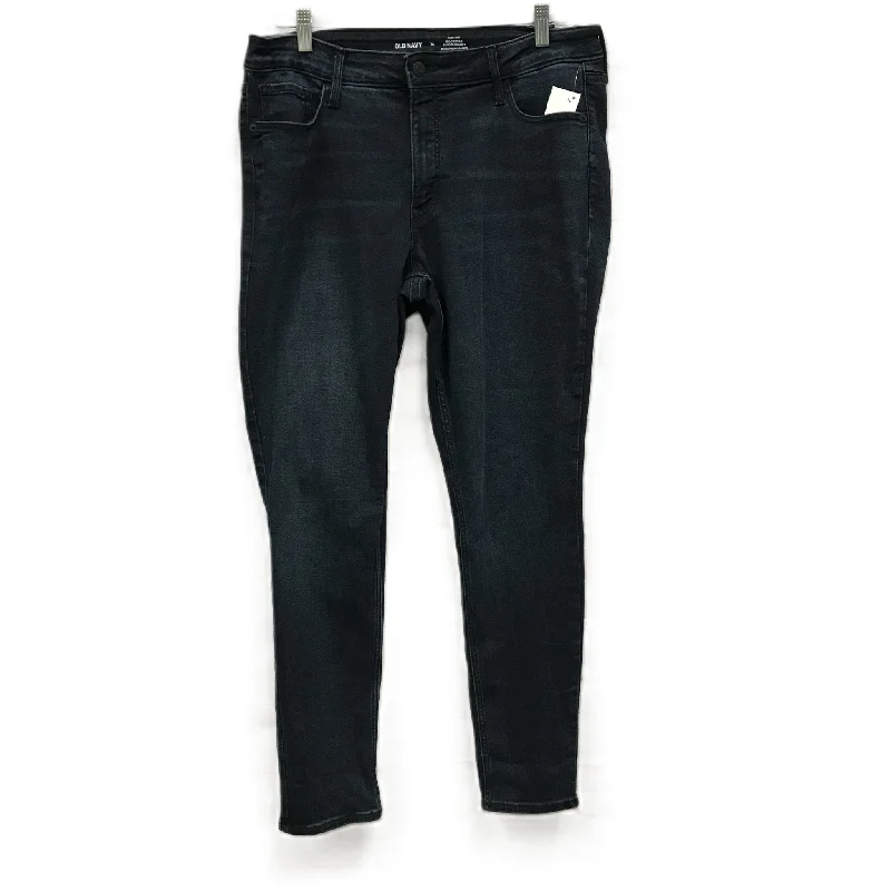 Jeans Skinny By Old Navy In Blue Denim, Size: 14