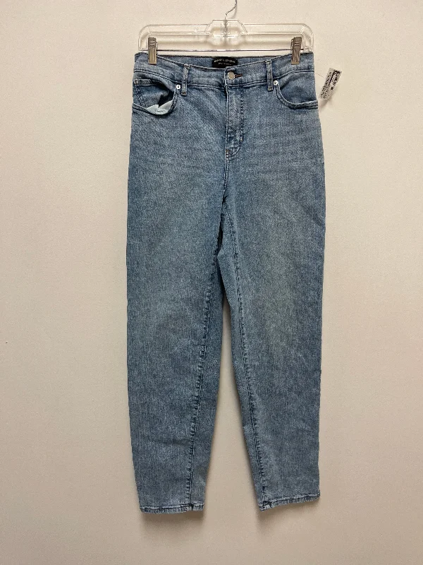 Jeans Straight By Banana Republic In Blue Denim, Size: 2