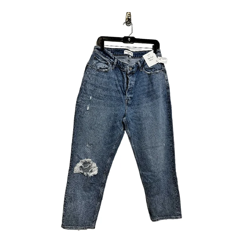 Jeans ‘The Dad HIGH Rise’ Straight By Abercrombie And Fitch In Denim, Size: 12 SHORT