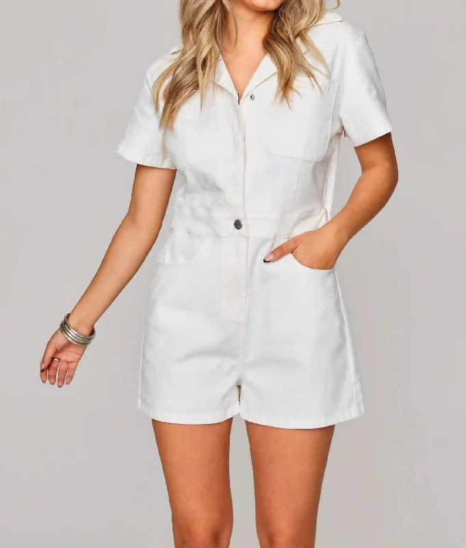 Jessie Romper In White