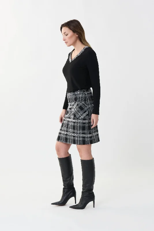 Joseph Ribkoff Plaid Skirt - 223250