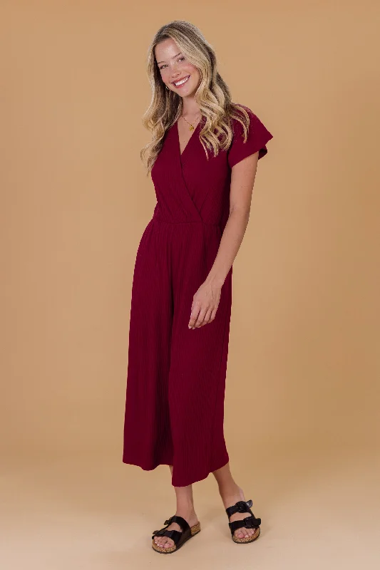 Jumpsuit Ella Wine Red