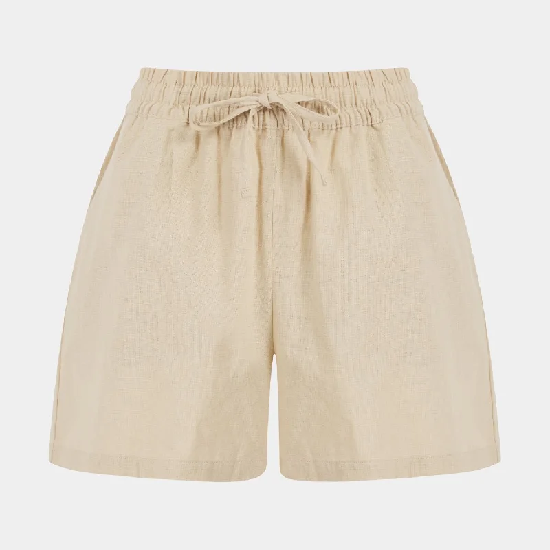 Ladies Linen Mix Shorts