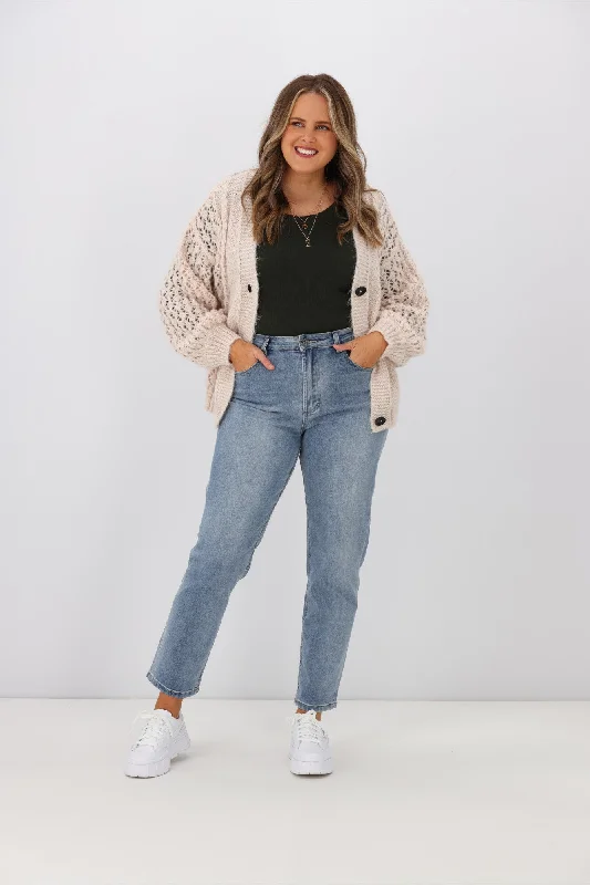 Leoni Olivia Mom Jeans Blue Wash