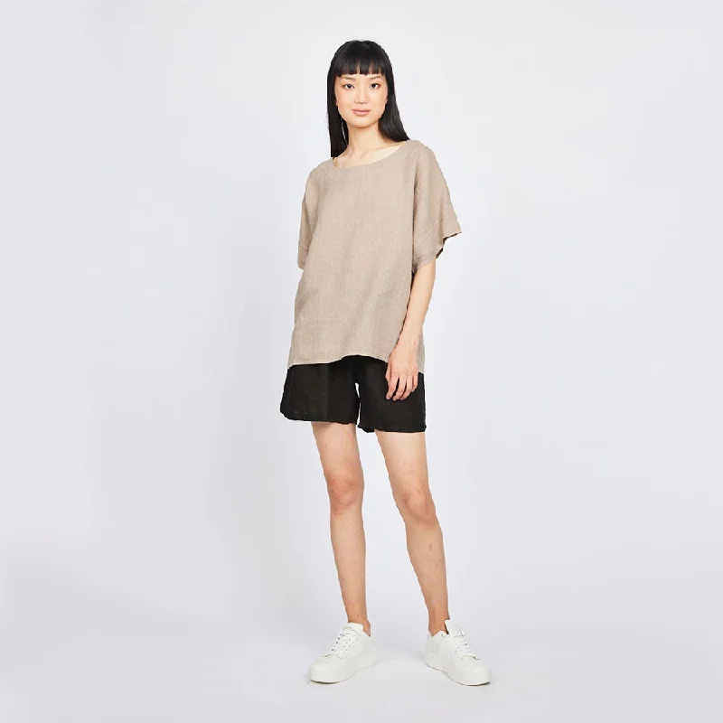 Linen Shorts (Black)