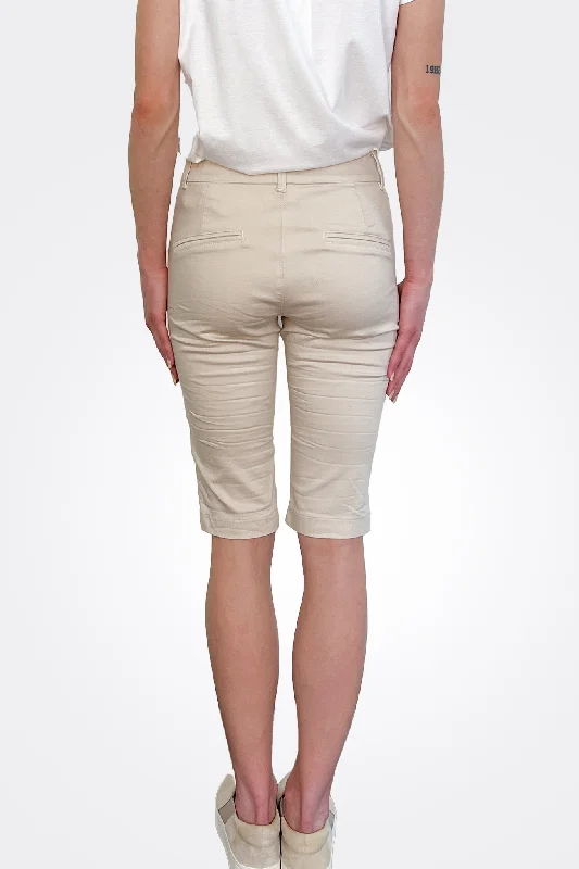 Lora Bermuda Shorts - Tan