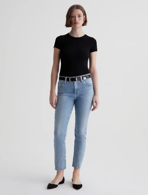 Mari Crop High-Rise Slim Straight Jean - 24 Years Looking Glass