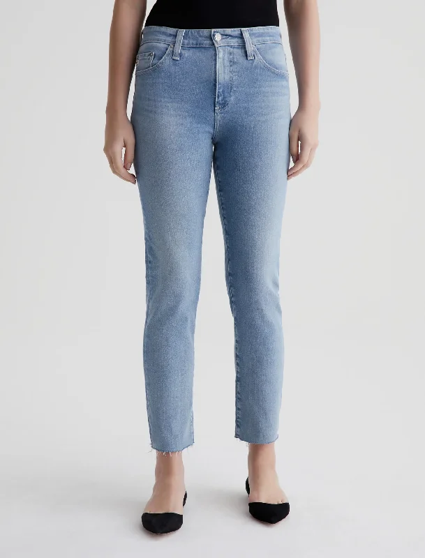 Mari Crop High-Rise Slim Straight Jean - 24 Years Looking Glass