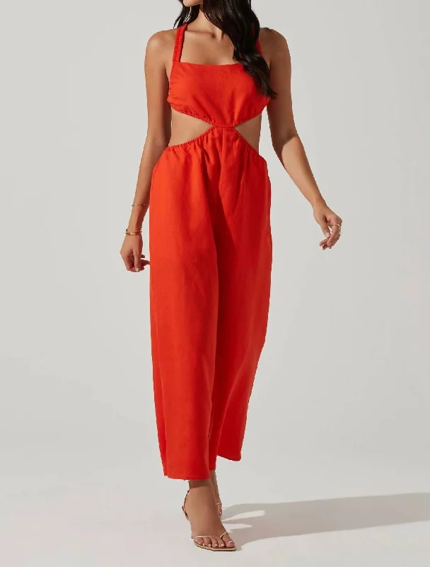 Marise Jumpsuit In Red