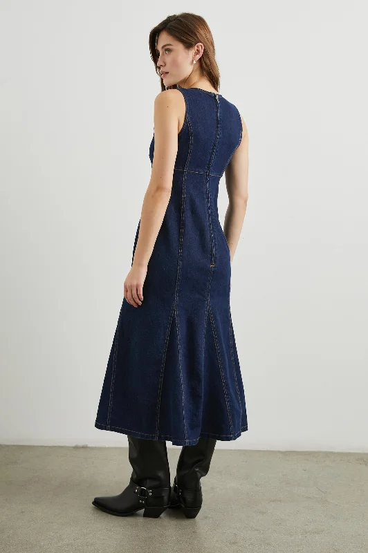 MINNA DRESS - RINSE INDIGO