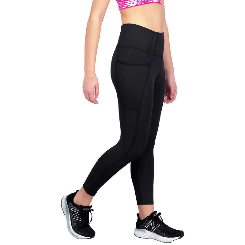 New Balance - Women's High Rise Pocket Crop Tights (WP21126 BK)