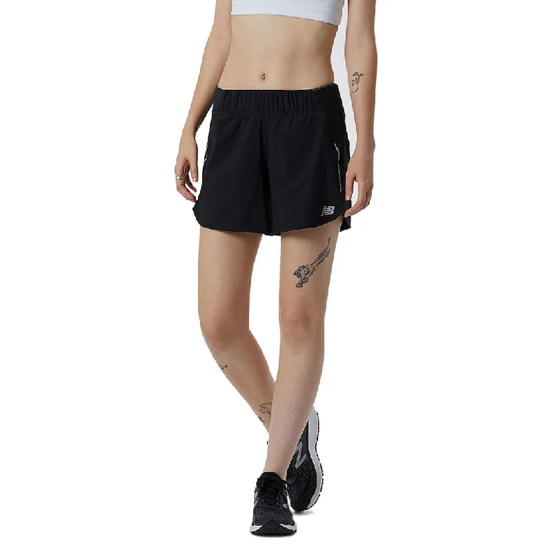 New Balance - Women's Impact Run 5 Inch Shorts (WS21268 BK)